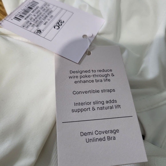 Two Auden White Demi Coverage Unlined Bras Size 32C NWT - Picture 4 of 6